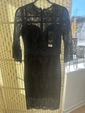 Lipsy navy lace dress size 10
