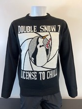 Men's 'Seasons Greetings'  Christmas Crew Neck Jumper Novelty.... Size S-2XL