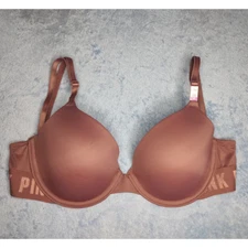 PINK VICTORIA'S SECRET Wear Everywhere Lightly Lined Multi-way Brown Bra 32D NEW