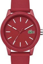 New LACOSTE L.12.12 Collection Red Resin Watch with Silicone