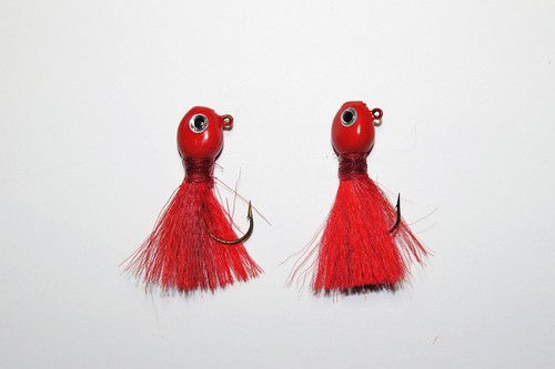 WALLEYE HAIR JIGS, 1/16, 3/32, 1/8, 1/4, 3/8, 1/2 & 5/8 Oz., 4 PER PACK - Picture 7 of 22