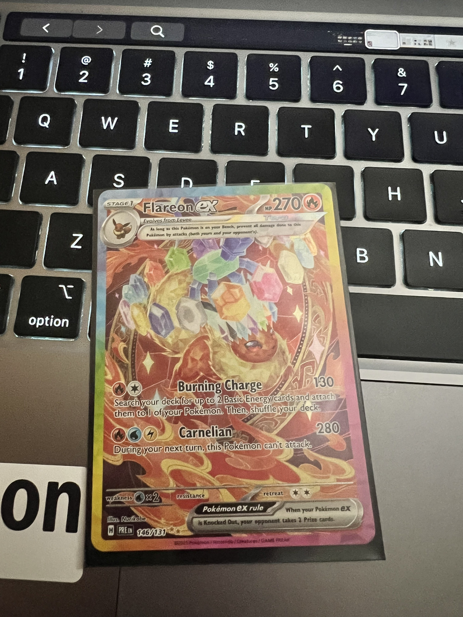 2025 Pokemon Prismatic Evolutions Flareon ex 146 | eBay 2025 Pokemon Prismatic Evolutions Flareon ex 146 | eBay