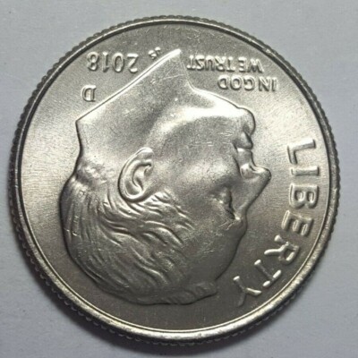 2018 D Roosevelt Dime Slightly Off-Center Obverse BU Error Coin | eBay