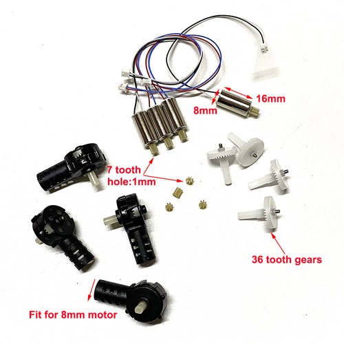 RC Drone Pro-P5 E88 P5 Pro E88PRO Dron S89 Quadrotor motor blade gear Spare part - Picture 6 of 16