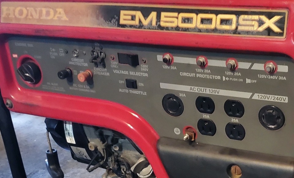 Honda em5000sx generator Contractor Grade Used eBay