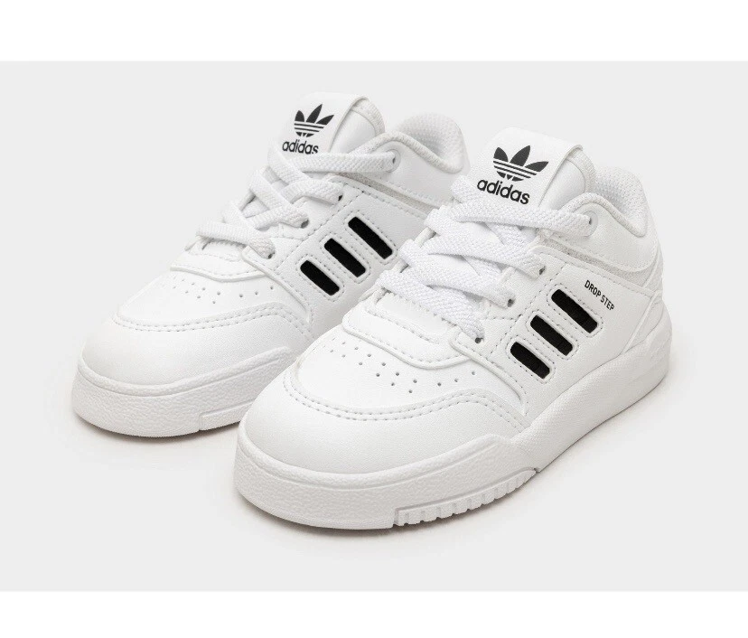 adidas Originals Drop Step Shoes Sneakers RRP 80 White Infant