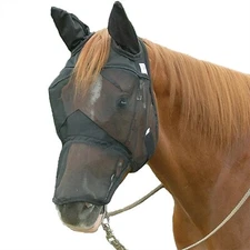 Cashel Quiet-Ride Fly Masks - Long Nose With Ears - Draft