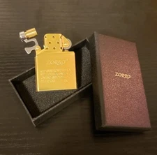 Zorro Fuel Saving Lighter Insert Rubber Cover Chimney Anti Evaporation Brass