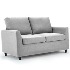 2 Seater Sofa Modern Loveseat Linen Fabric Couch Removable Cover Living Room