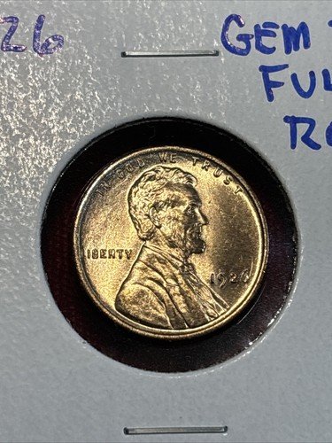 1926 P Lincoln Wheat Cent Penny Gem Brilliant Uncirculated Blazing Red Gem - Picture 5 of 8