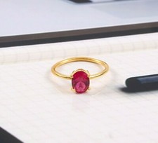 Mozambique Red Ruby Ring Statement Ring Gift For Her Anniversary Wedding Ring