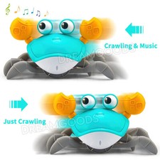 Electric Music Crawling Crab Baby Toy LED Light Up Kids Toddler Interactive Toys — image 5