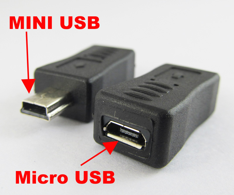 1pc Mini 5pin A Male To Micro 5pin Female Jack USB Adapter Converter Connector