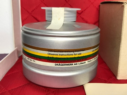 Dräger 620 ST ARDM-F001 A2B2E2K2Hg-P3 Gasmaskenfilter Bundeswehr Atemschutzmaske - Bild 6 von 9
