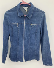 Vintage Grantos Stretch Denim Jean Full Zip Jacket Small Made In USA