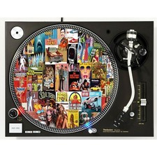 1970s Art Collage 1 Soul Slipmat Turntable 12" LP Record Player DJ Audiophile