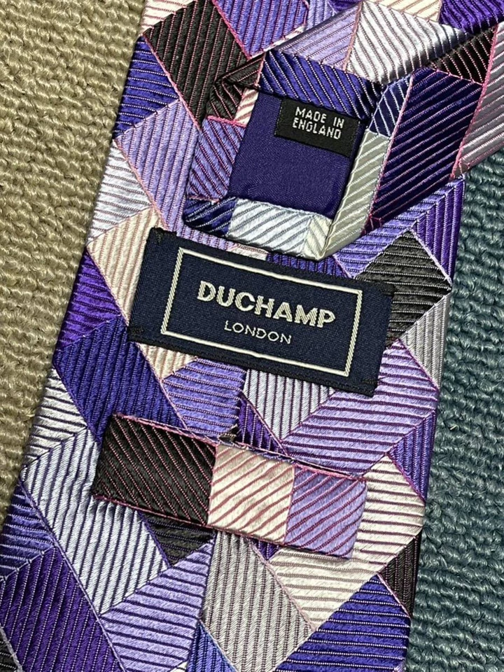 Vestido clásico de lujo multicolor 38 DUCHAMP USADO seda 100 % para hombre Foto 4 de 4