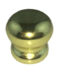 (12 Pack) 15/32" Tiny Brass Knob For Small Drawers and Doors