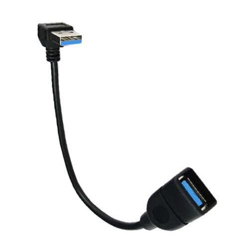 CY USB 2.0 Verlängerungskabel Typ B – 90 Grad Abgewinkelt, 20 Cm, Für Drucker & Scanner