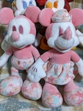 Tokyo Disney Resort Mickey and Minnie Mouse 2020 Sakura badge Plush Doll Stuffed