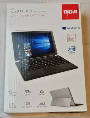 RCA Cambio 2-in-1 Notebook/Tablet, 32GB Storage