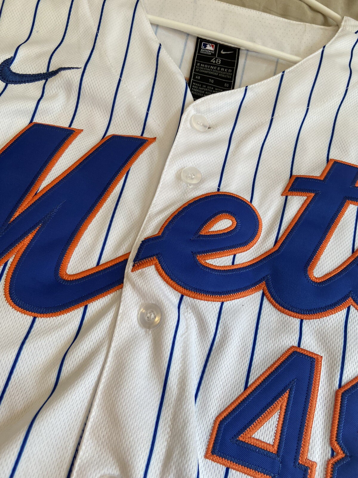 Home New York Mets Jacob DeGrom Authentic stitched Baseball jersey