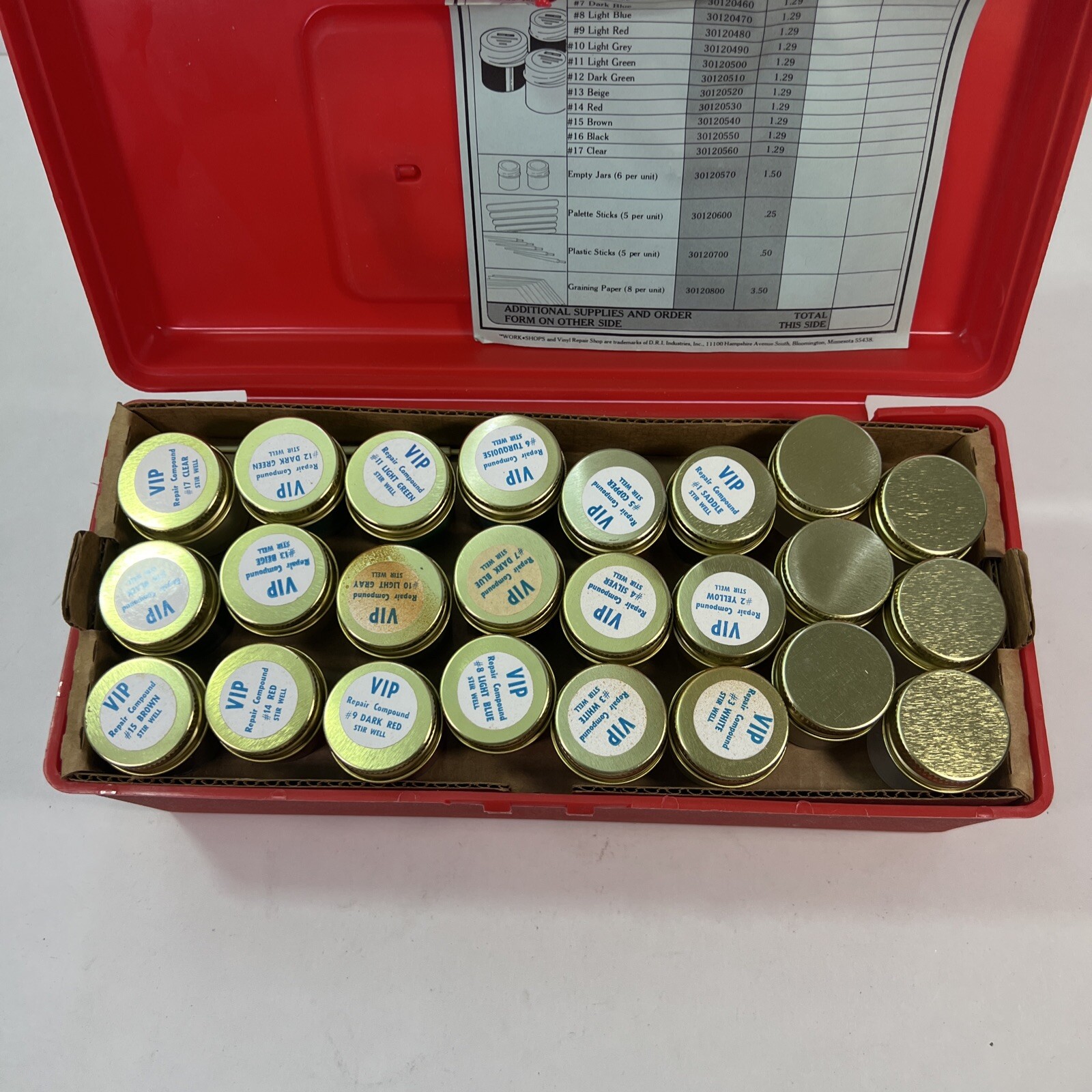 Work Shop Leather And Vinyl Repair Kit with professional repair compound eBay