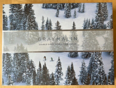 Gray Malin 2-Sided Puzzle, The Snow and Skiers 500pc Galison - SEALED NEW!!!