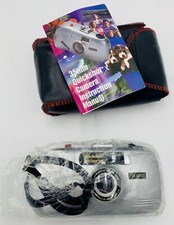 35mm Focus Free Quickshot DI-4410 Manual Operated Film Grey Camera W/Case