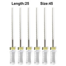 Sky Choice Hedstrom Files - 25 mm Length, Size 45 White w/Rubber Stopper 6/Pkg