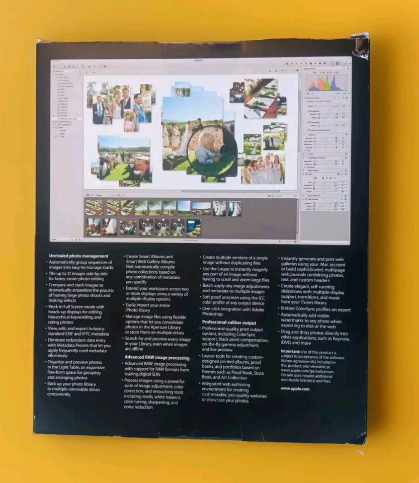 Apple Aperture Version 1.5 Academic Software MA716Z/A 2006 NIB - Image 2 of 4