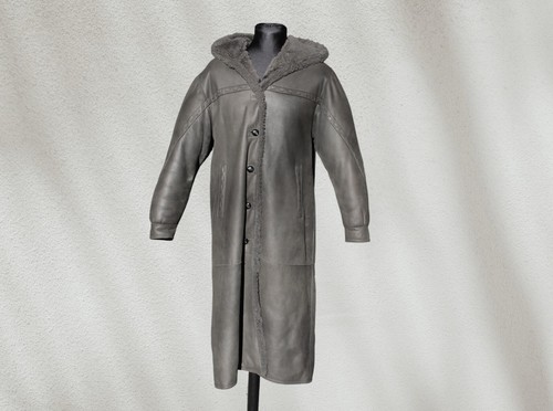 Cappotto pelle montone shearling donna montgomery vintage taglia 44/46 - Foto 3 di 13