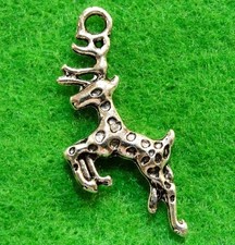 20Pcs. Tibetan Silver 3D DEER REINDEER Charms Pendants Earring Drops AN125