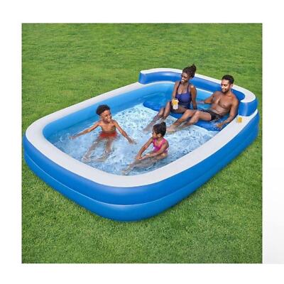 H20 GO! Family Lounge Pool 338 Gallon 10'x7'-2''x27'' 1740554 Open Box
