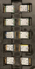 NEW LOT of 10 Branded 512GB NVMe Gen 4 x 4 SSD 30mm 2230 Samsung Toshiba others