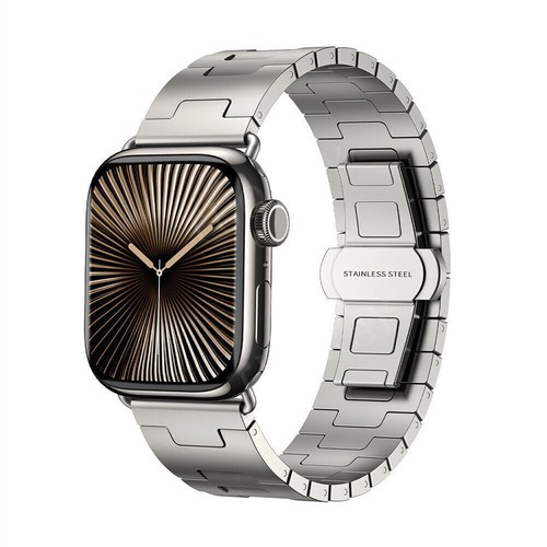Für Apple Watch Ultra Series 10 9 8 7 6 5 4 40/42/45/49mm Titan Metall Armband - Picture 5 of 26