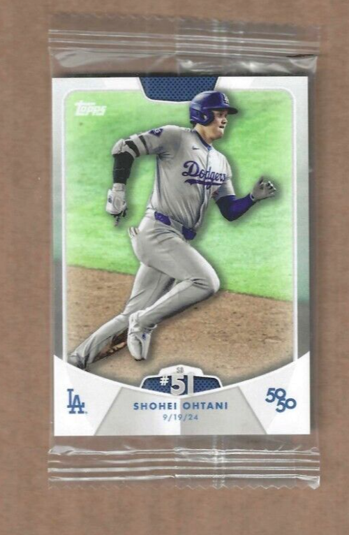 2024 Topps Shohei Ohtani 50/50 Super Short Printed Card #101 2024 Topps Shohei Ohtani 50/50 Super Short Printed Card #101