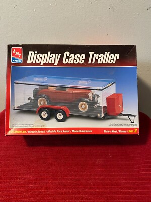 AMT ERTL Display Case Trailer 1:25 Scale Equipment Cabinet Opening Trailer Doors