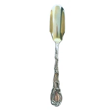 Sterling Silver Cheese Scoop, Rare 1891 Durgin Louis XV, M. “D”, 19th century