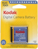 Kodak Li-ion Rechargeable Battery/klic 7001 Kodak Li-ion Rechargeable Battery/klic 7001