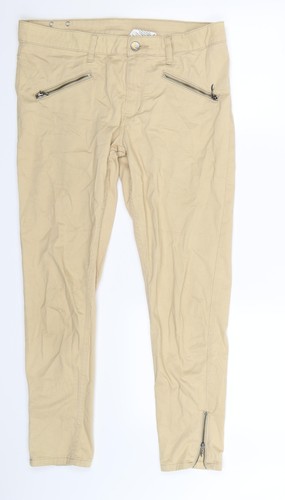 Monkee Genes beige Baumwolle Jegging Damenjeans Größe 10 L27 in extra dünnem Knopf - Bild 1 von 12