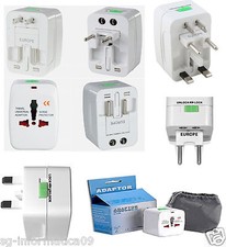 ADATTATORE UNIVERSALE UK USA DA VIAGGIO PRESA MURO SPINA INGLESE ITALIANA EUROPA