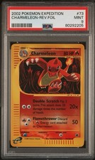 Pokemon TCG PSA 9 Charmeleon 73/165 Expedition Base Set Reverse Holo 2002 Cert