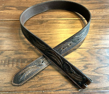 Ariat A1029608 Floral Leaf Genuine Leather Western Belt Men's 32