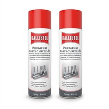 2er Set Ballistol Premium Rostschutz-Öl Spray 2x 400ml