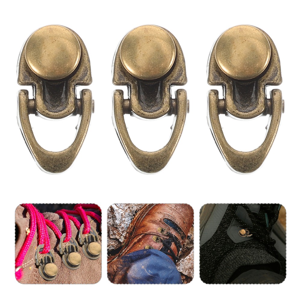 APL 20 Pezzi Fibbia per Scarpe da Escursionismo Scarpone Occhiello Gancio Kit Riparazione Ganci Laccio