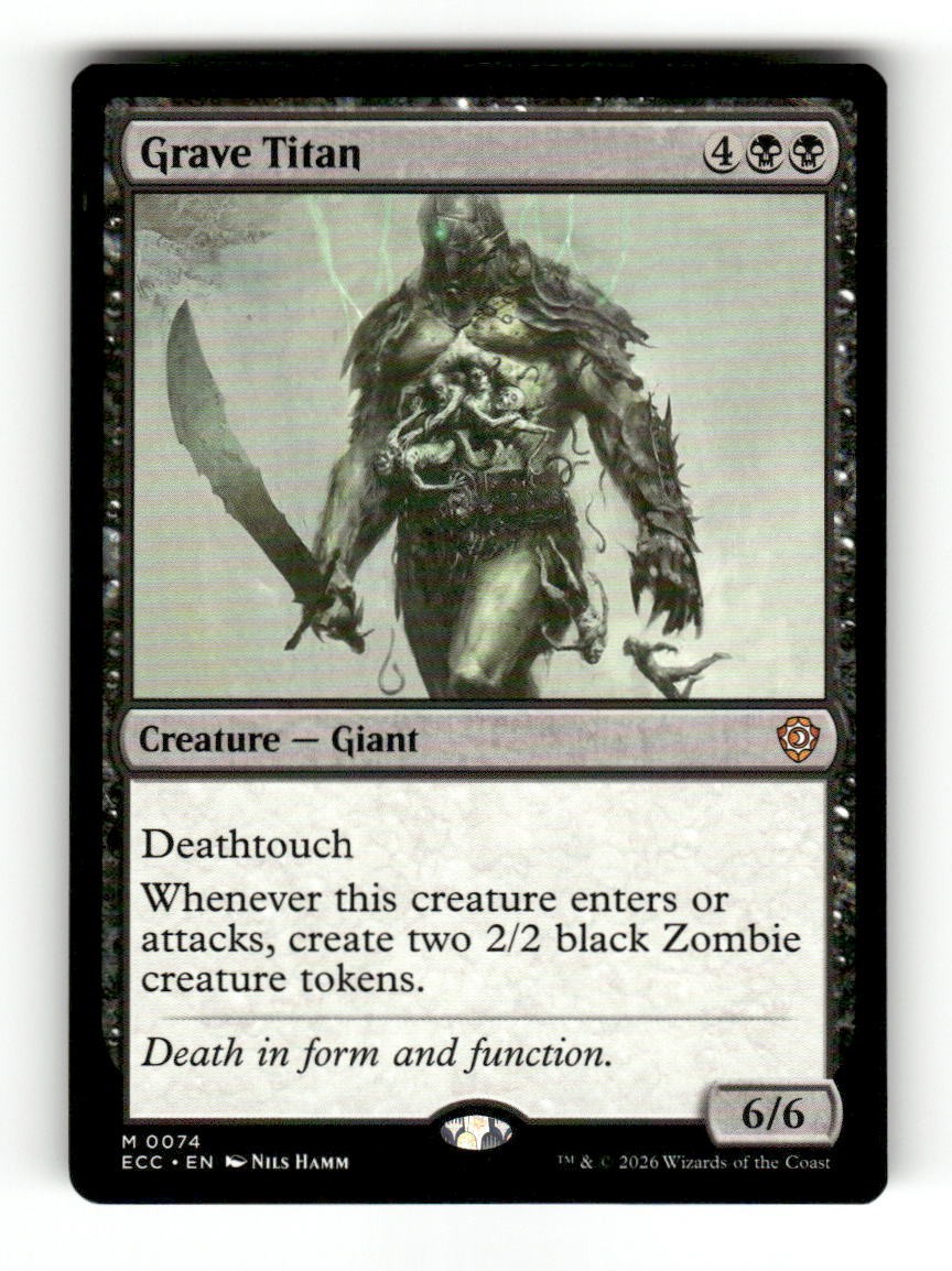Grave Titan 74 Mythic Commander: Lorwyn Eclipsed Magic: The Gathering Near Mint