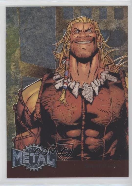 2015 Marvel Fleer Retro 1995 Fleer Metal Blaster Sabretooth #33 0kg8