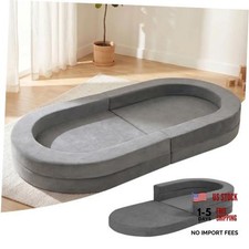 Travel Toddler Bed, 3-in-1 Portable Foldable Toddler medium size Grey