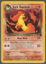 Dark Rapidash 44/82 Uncommon Team Rocket Pokemon Unlimited Heavily Played